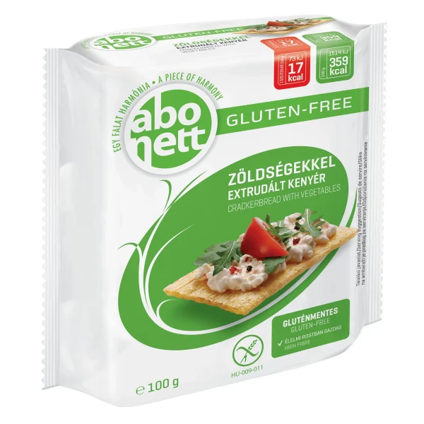 Abonett Gluten-Free Extruded Bread with Vegetables 100g / 3.5oz