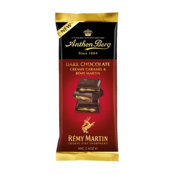 Anthon Berg Dark Chocolate Bar Filled with Caramel and Remy Martin Cognac 90g / 3.2oz