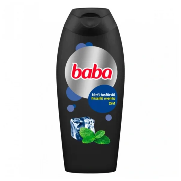 Baba Men's Shower Gel 2in1 - Mint 400ml / 13.5 fl oz