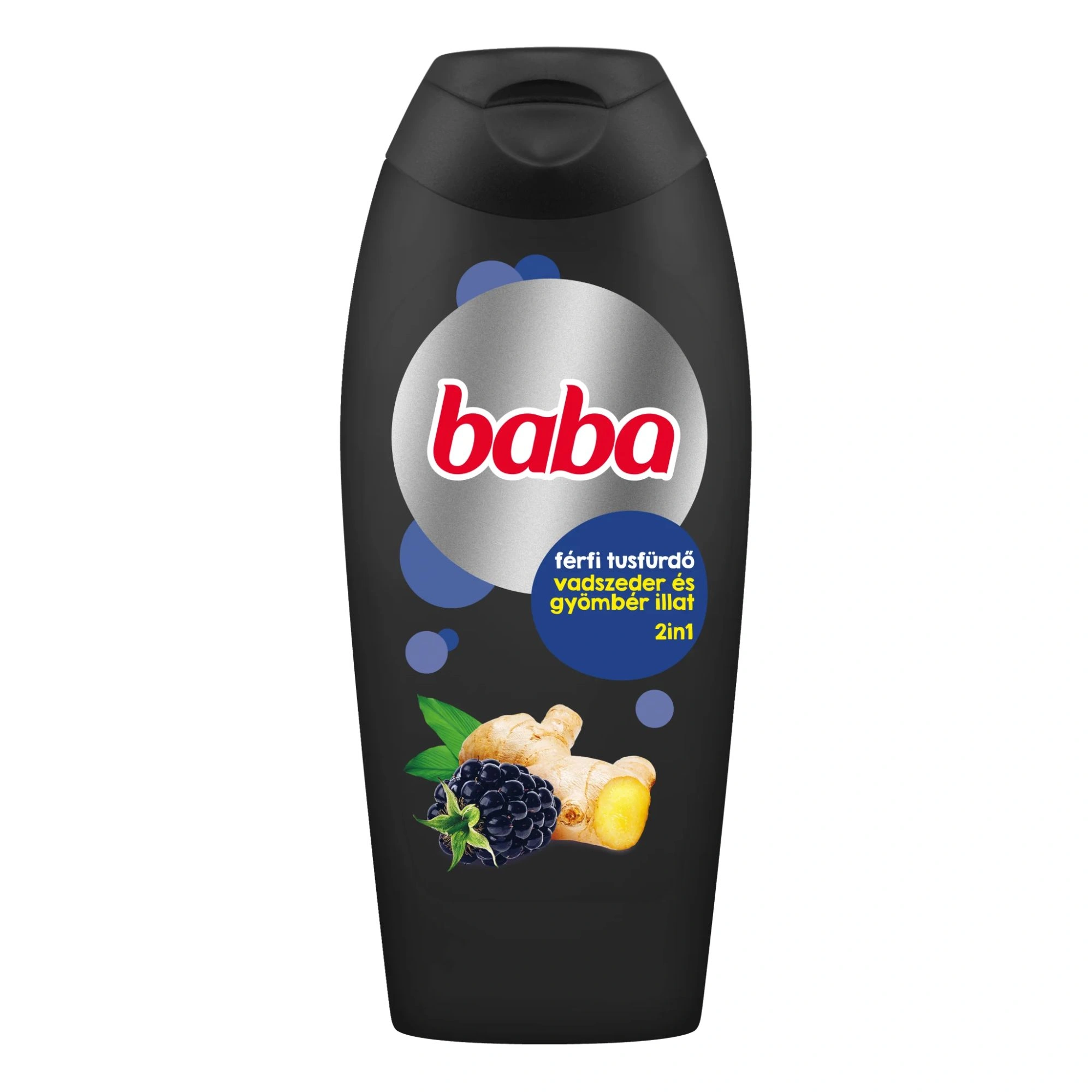Baba Men's Shower Gel 2in1 - Wild Blackberry & Ginger 400ml / 13.5 fl oz