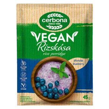 Cerbona Vegan Rice Porridge – Blueberry Flavor 45g / 1.6oz