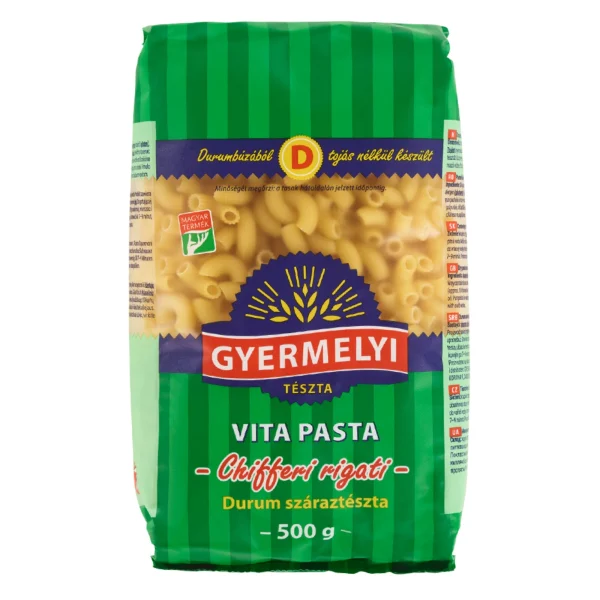Gyermelyi Vita Noodles Durum Chifferi Rigati -Szarvacska 500g / 17.64oz