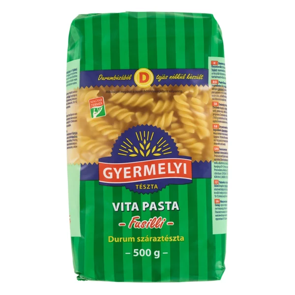 Gyermelyi Vita Noodles Durum Penne 500g / 17.64oz