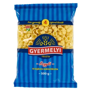 Gyermelyi 4-Egg Noodles – Kagyló 500g / 17.64oz