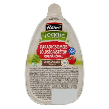 Hame Vegetable Pate with Tomato and Oregano – Zöldségpástétom 105g / 3.7oz