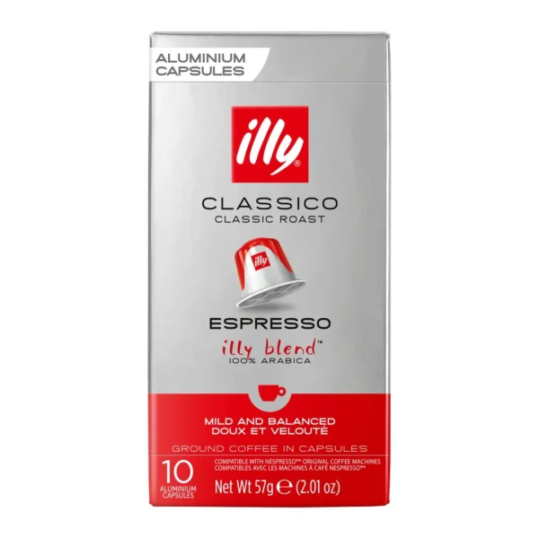 Illy Nespresso Compatible Espresso Classic Coffee Capsules - 10pcs
