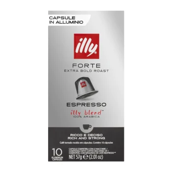 Illy Nespresso Compatible Espresso Forte Coffee Capsules – 10pcs