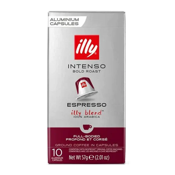Illy Nespresso Compatible Espresso Intenso Coffee Capsules - 10pcs