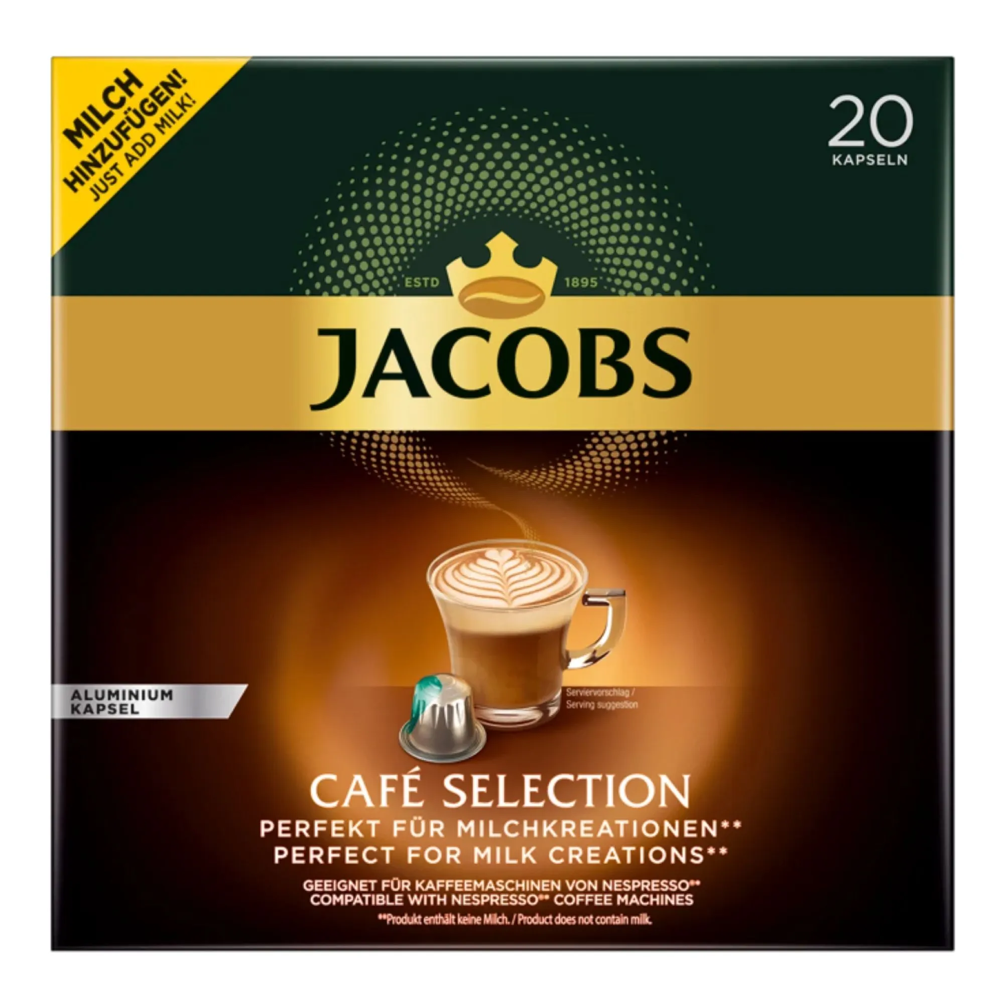 Jacobs Nespresso Compatible Coffee Capsules 20pcs – Café Selection