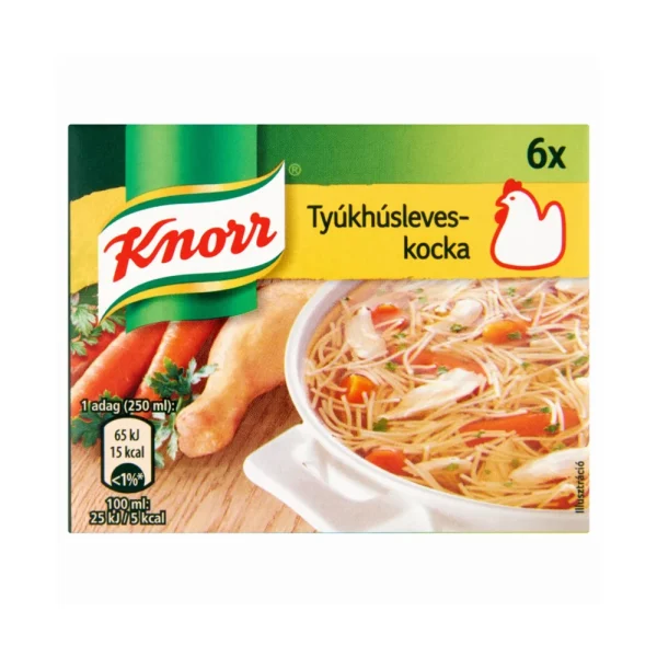 KNORR Chicken Soup Spice Cube - Tyúkhúsleves Kocka 60g / 2.1oz