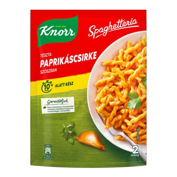 Knorr Noodles with Chicken Paprika Sauce - Spaghetteria Csirkepaprikás 168g / 5.9oz