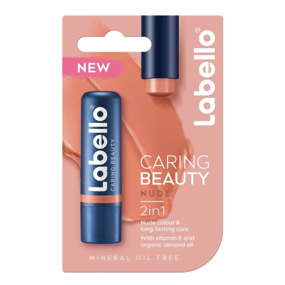 Labello Caring Beauty Nude Tinted Lip Balm 4.8g / 0.17oz