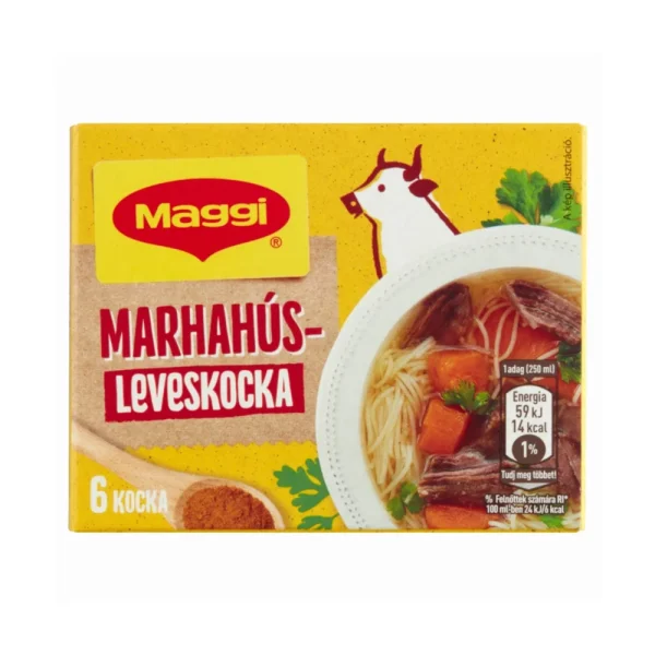 MAGGI Beef Soup Spice Cube - Marhahúsleves Kocka 60g / 2.1oz