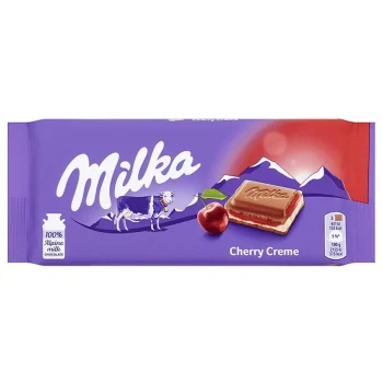 MILKA Cherry Cream Chocolate Bar 100g / 3.5oz