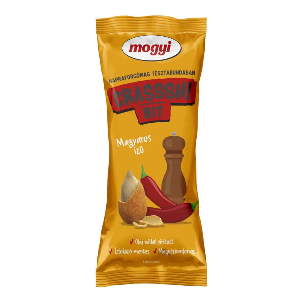 MOGYI Crasssh! BIT Crunchy Coated Sunflower Seeds Hungarian Flavor 70g / 2.5oz