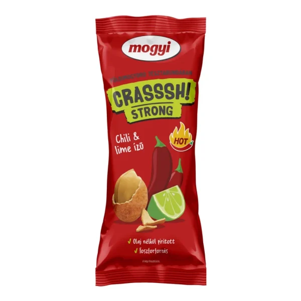 MOGYI Crasssh! STRONG Crunchy Coated Peanuts Chili-Lime Flavor 60g / 2.1oz