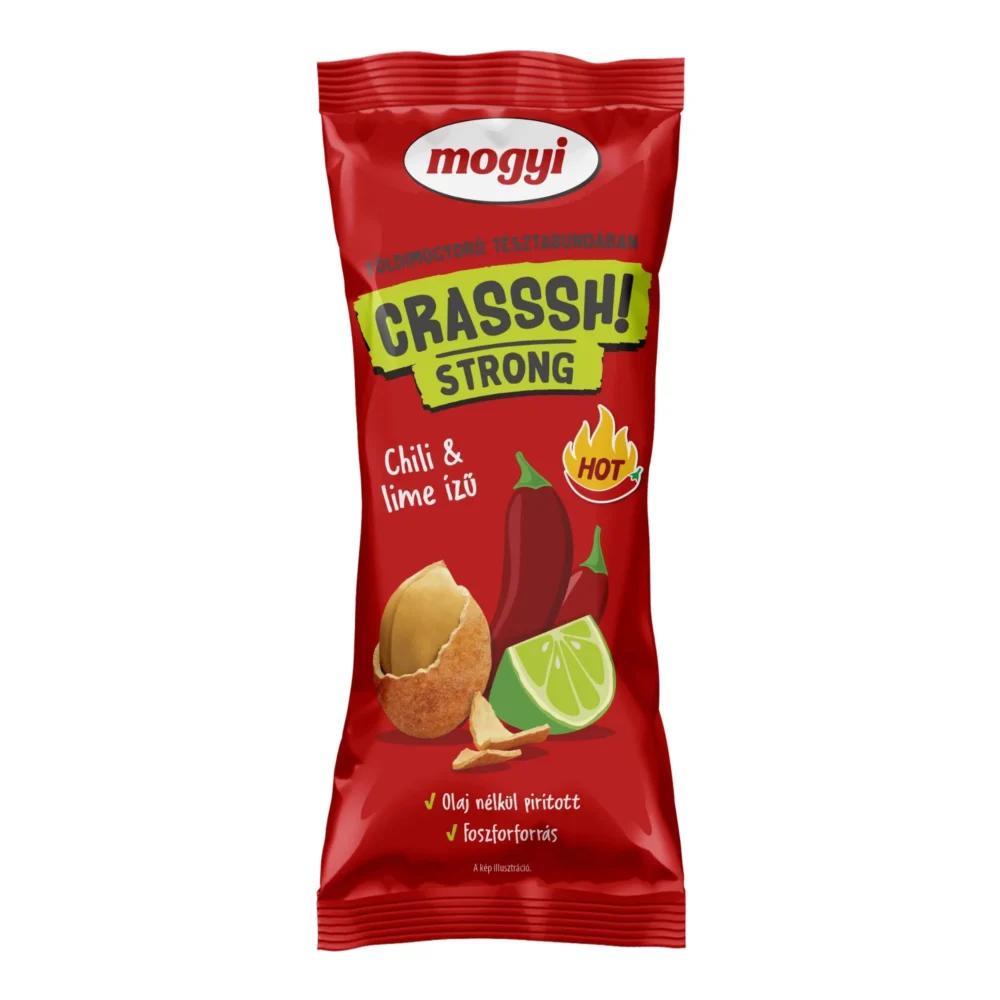MOGYI Crasssh! STRONG Crunchy Coated Peanuts Chili-Lime Flavor 60g / 2.1oz