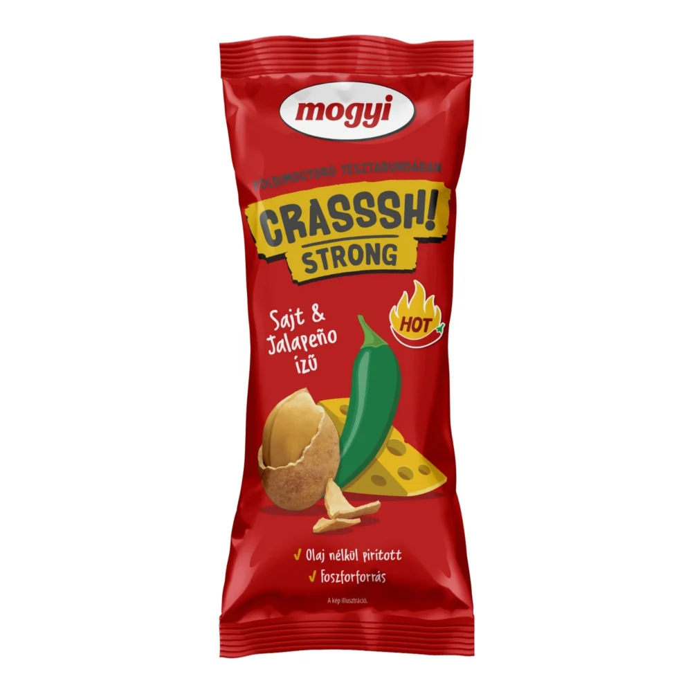 MOGYI Crasssh! STRONG Crunchy Coated Peanuts Cheese-Jalapeno Flavor 60g / 2.1oz