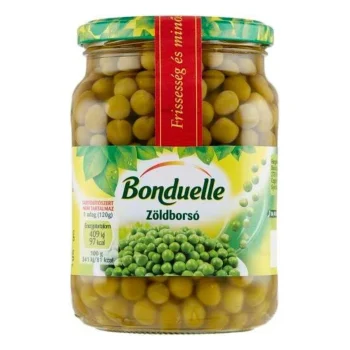 Bonduelle Green Peas Ecopack Glass Jar 660g / 23..2oz