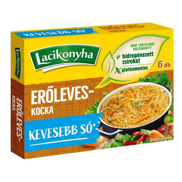 Lacikonyha Chicken Broth Cube Reduced Salt 60g / 2.12oz