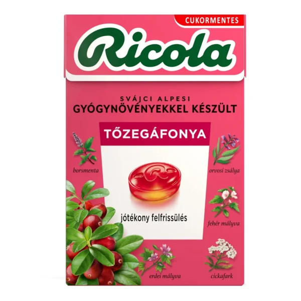Ricola Cranberry - Tőzegáfonya 40g / 1.41oz