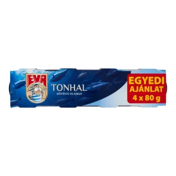 Eva Tuna Chunks in Vegetable Oil 4*80g / 11.29oz