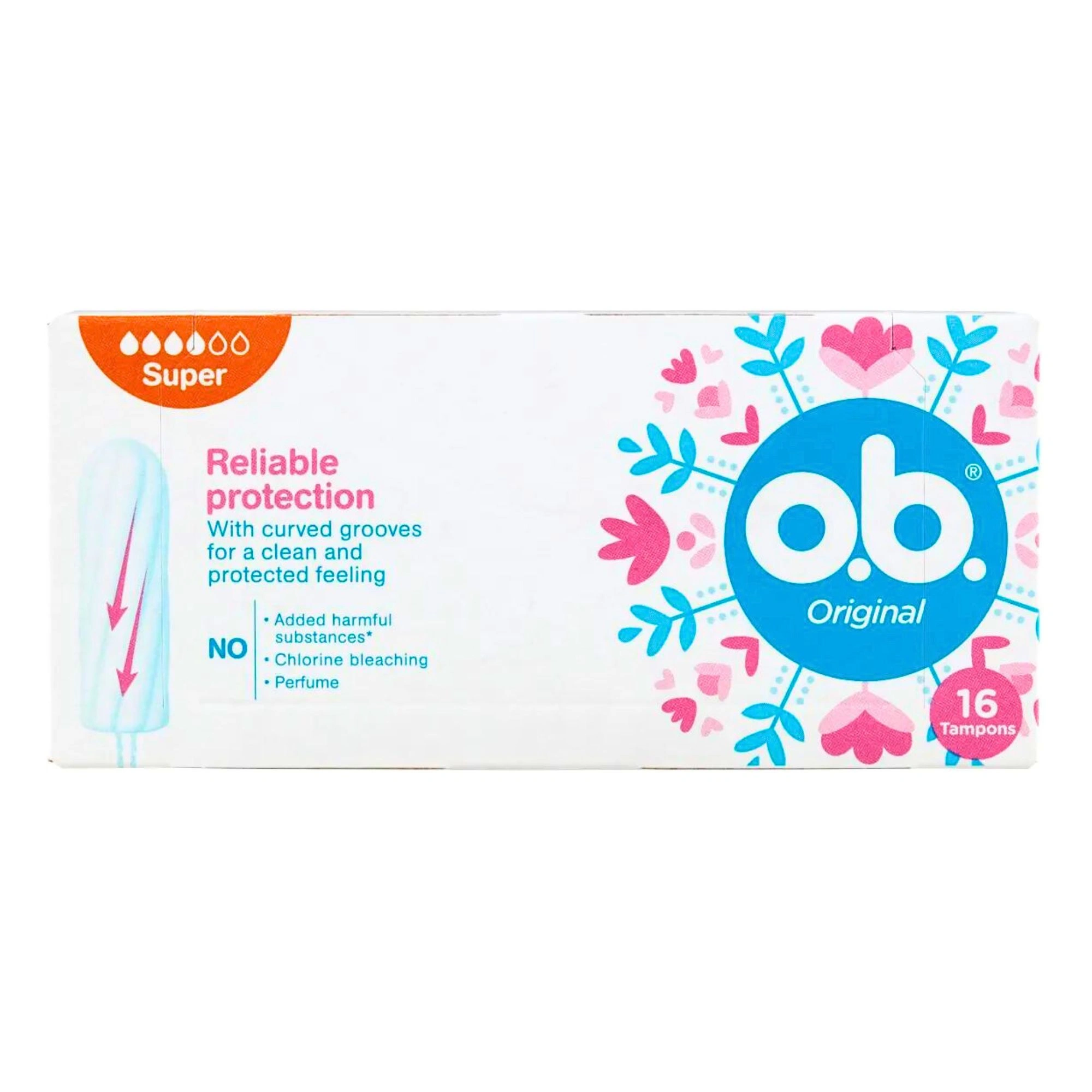 o.b. Original Blossom Tampons Super 16pcs