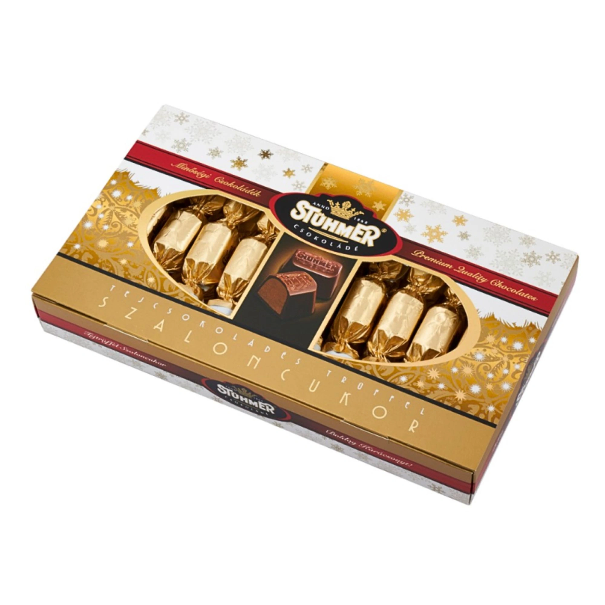 STÜHMER Szaloncukor Christmas Candy – Milk Chocolate Truffle Flavor 225g / 7.9oz