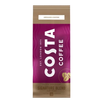 COSTA COFFE Dark Roasted Ground Coffee – Signature Blend 200g / 7oz