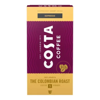 COSTA COFFE Nespresso Compatible Capsules – Colombian Roast Espresso 57g / 2oz