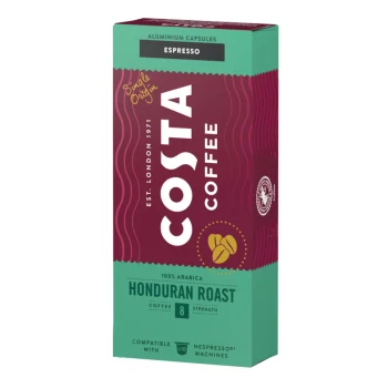 COSTA COFFE Nespresso Compatible Capsules – Honduras Roast Espresso 57g / 2oz
