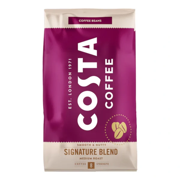 COSTA COFFE Medium Roasted Whole Bean Coffee - Signature Blend 1kg / 35.2oz