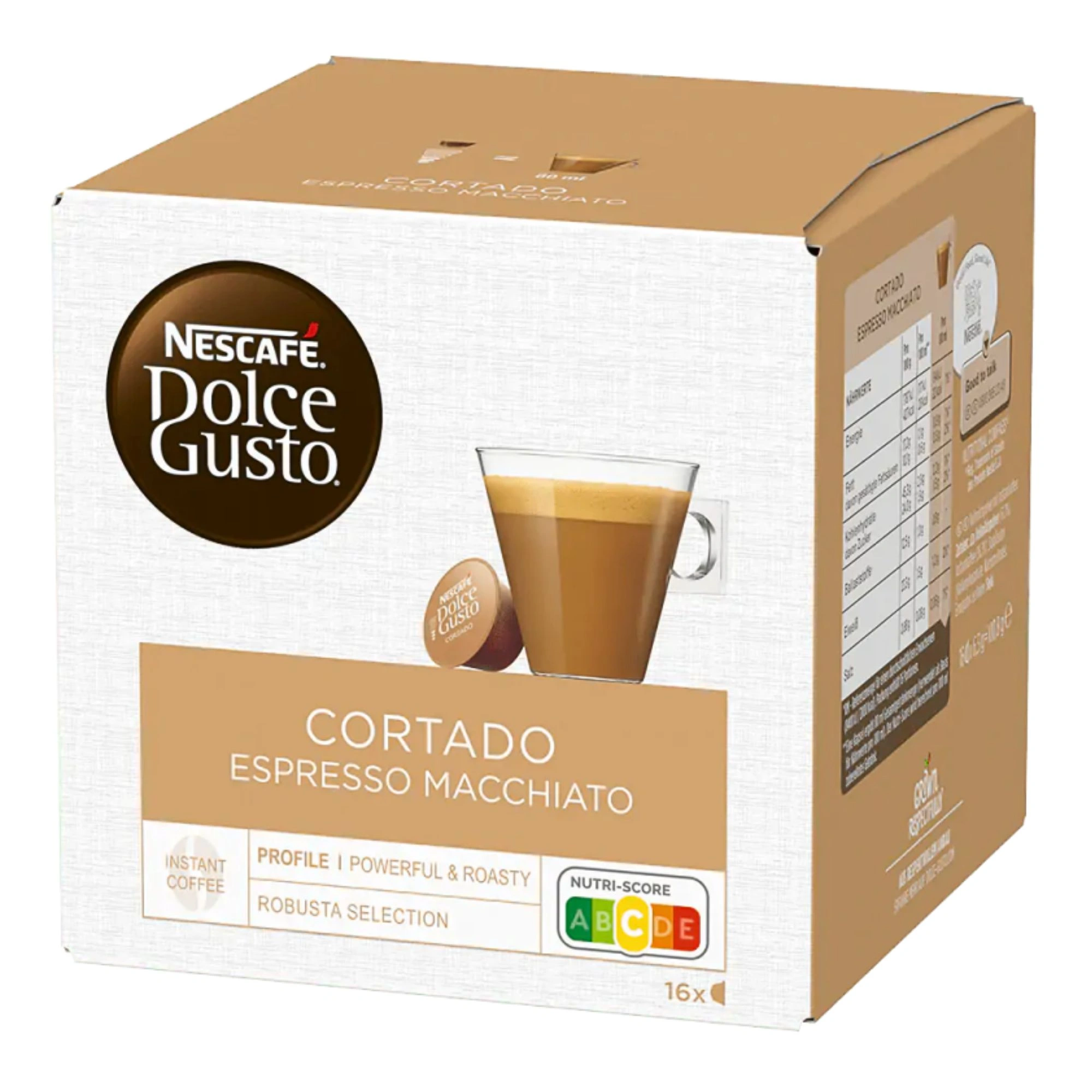 NESCAFÉ Dolce Gusto Coffee Capsules 16pcs – Cortado