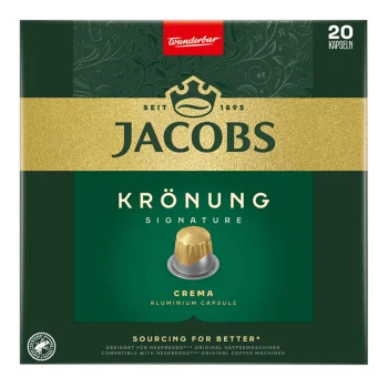Jacobs Nespresso Compatible Coffee Capsules 20pcs – Krönung Crema