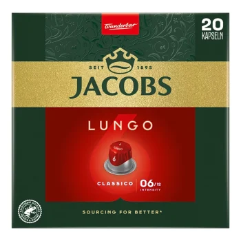 Jacobs Nespresso Compatible Coffee Capsules 20pcs – Lungo 6 Classico