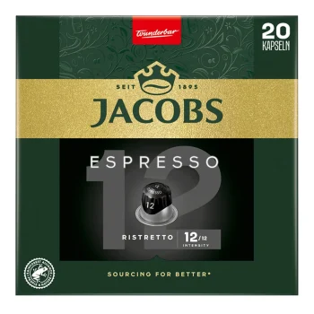 Jacobs Nespresso Compatible Coffee Capsules 20pcs – Espresso 10 Ristretto