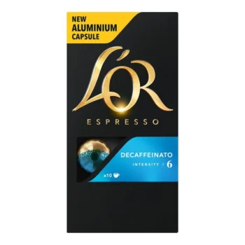 L’OR Nespresso Compatible Coffee Capsules 10pcs – Espresso 6 Decaffeinato