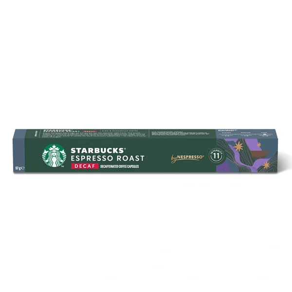 Starbucks Nespresso Compatible Coffee Capsules 10pcs - Espresso Roast Decaffeinated