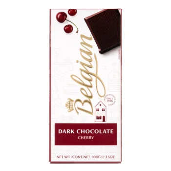 Belgian Dark Chocolate Bar Cherry Flavor 100g / 3.53oz