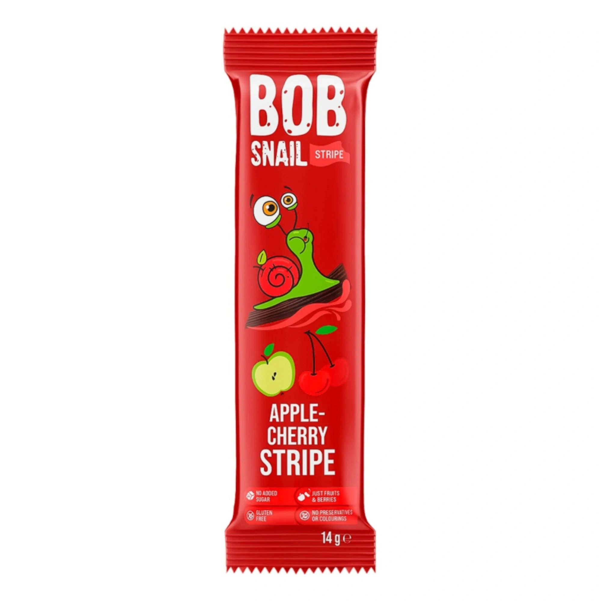 Bob Snail Fruit Stripe Apple-Cherry 14g / 0.49oz