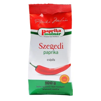 Paprika Molnar Szegedi Paprika Powder Hot 100g / 3.53oz