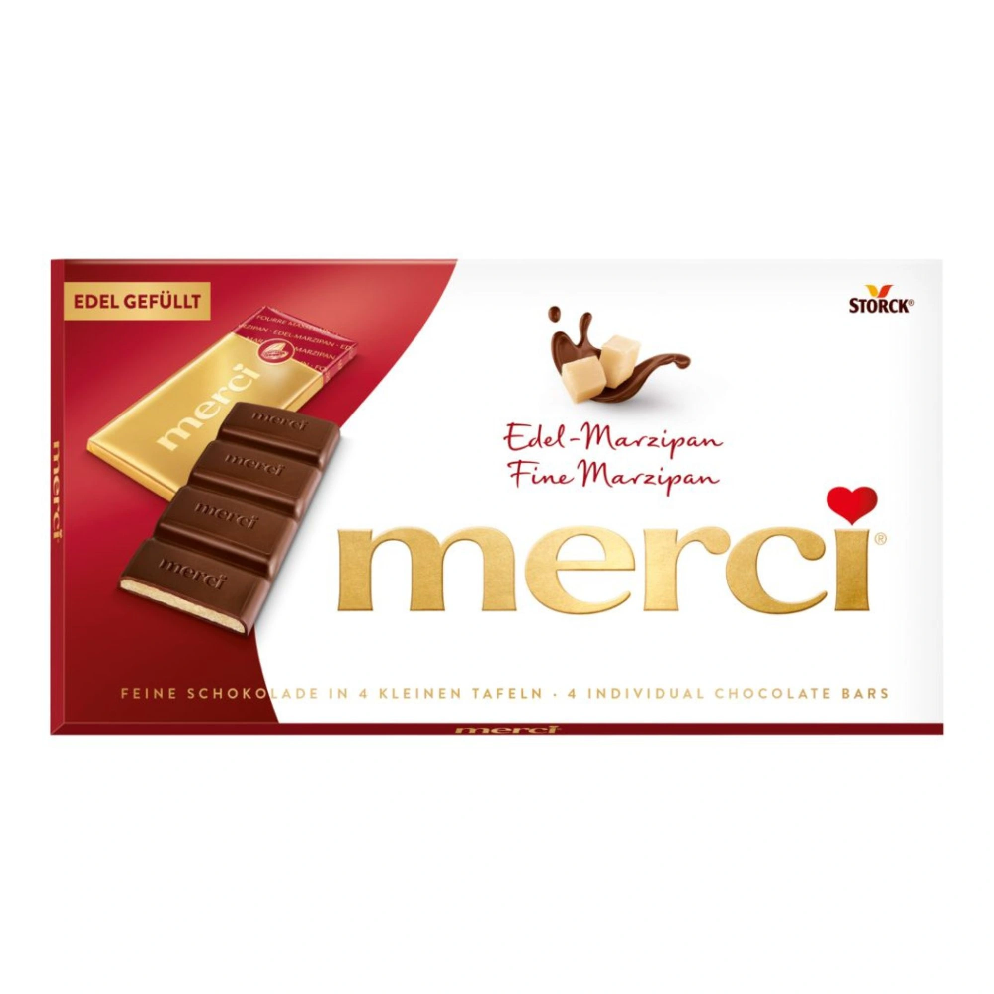 Merci Dark Chocolate Bar Marzipan Flavor 112g / 3.95oz