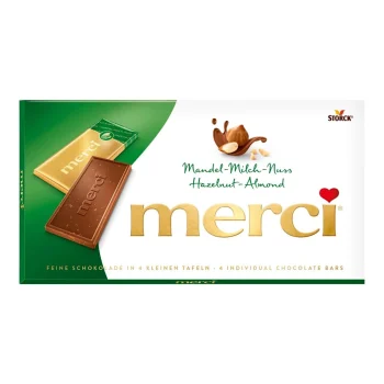 Merci Chocolate Bar Hazelnut-Almond Flavor 100g / 3.53oz