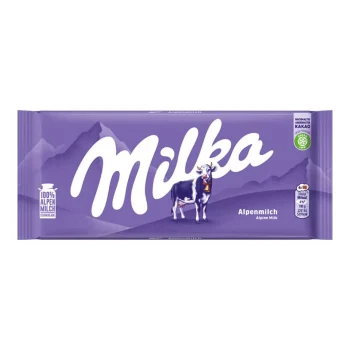 Milka Chocolate Bar with Alpine Milk 100g / 3.53g