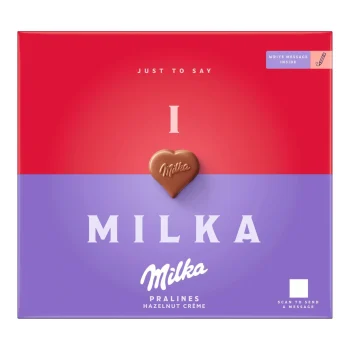Milka I Love Praline with Hazelnut Cream 110g / 3.88oz
