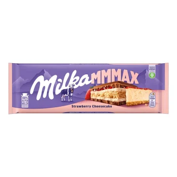 Milka Max Chocolate Bar with Strawberry Cheesecake 300g / 10.6oz
