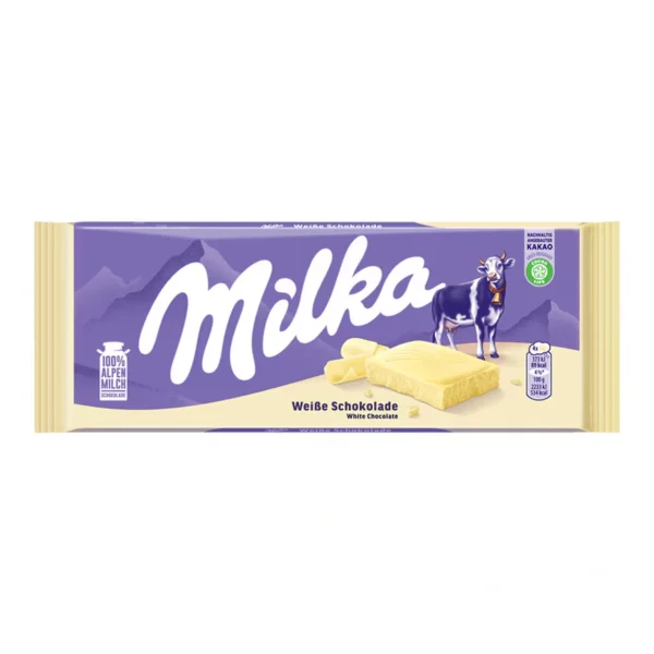 Milka White Chocolate Bar 100g / 3.53oz