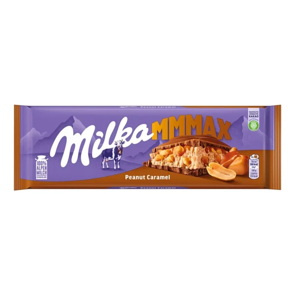 Milka Max Chocolate Bar with Peanut-Caramel 276g / 9.7oz