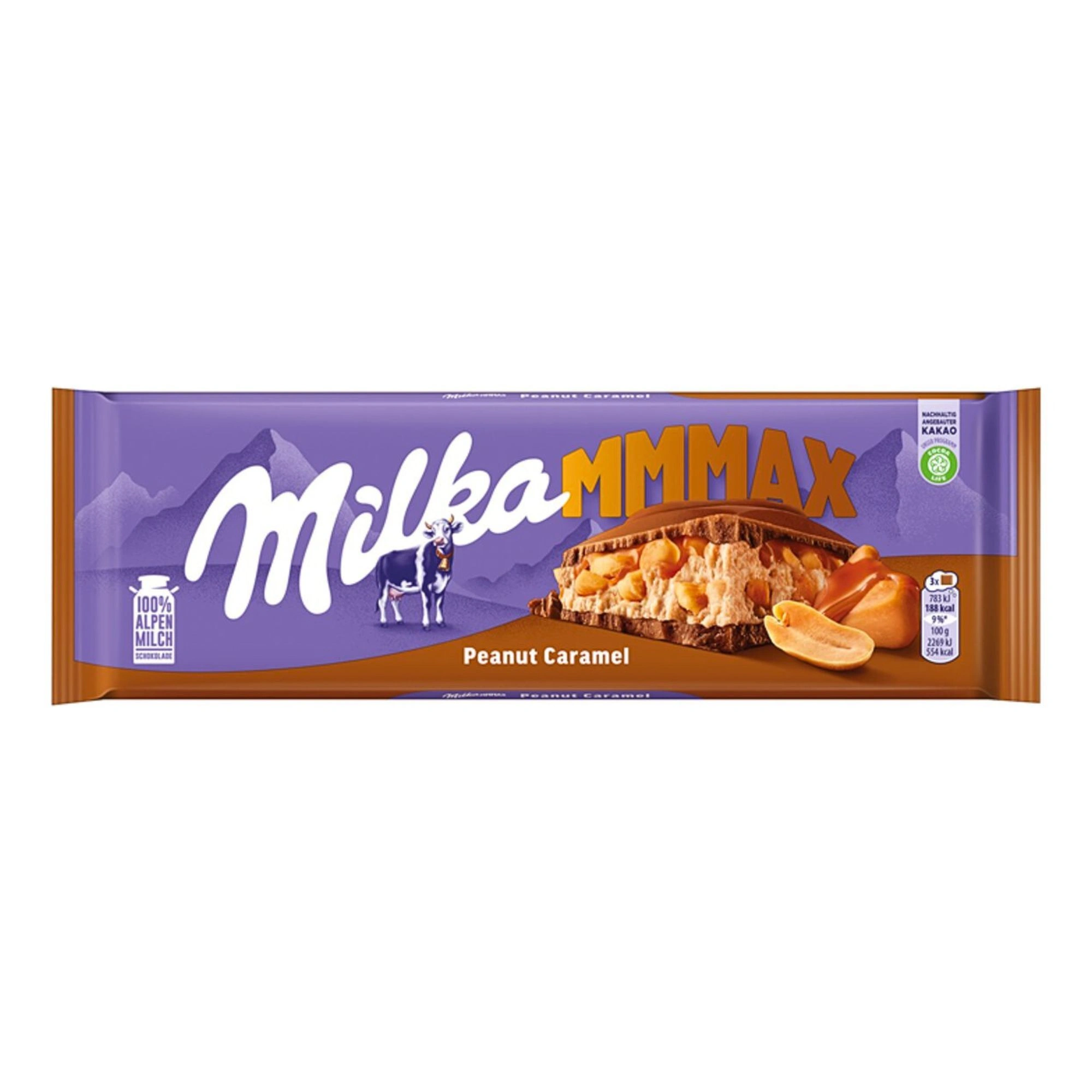 Milka Max Chocolate Bar with Peanut-Caramel 276g / 9.7oz