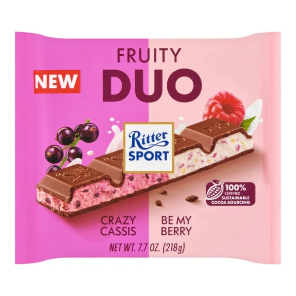 Ritter Sport DUO Chocolate Bar Fruity 218g / 7.69oz
